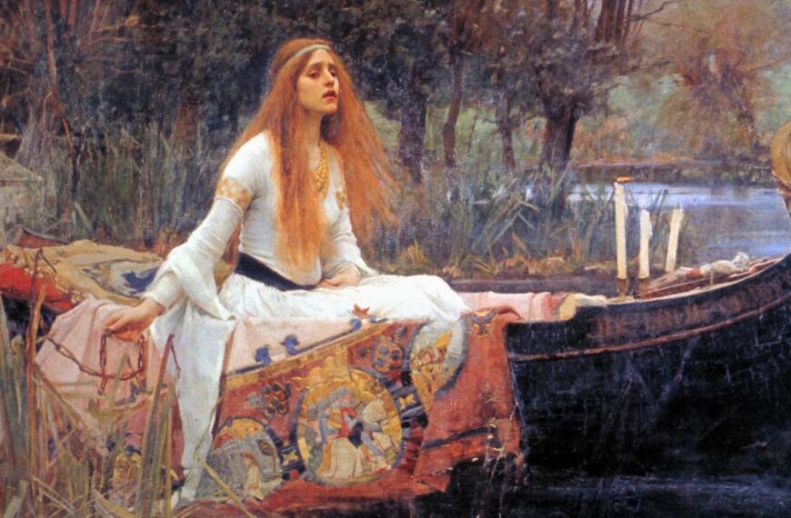 John William Waterhouse - The Lady of Shalott (1888, part.)