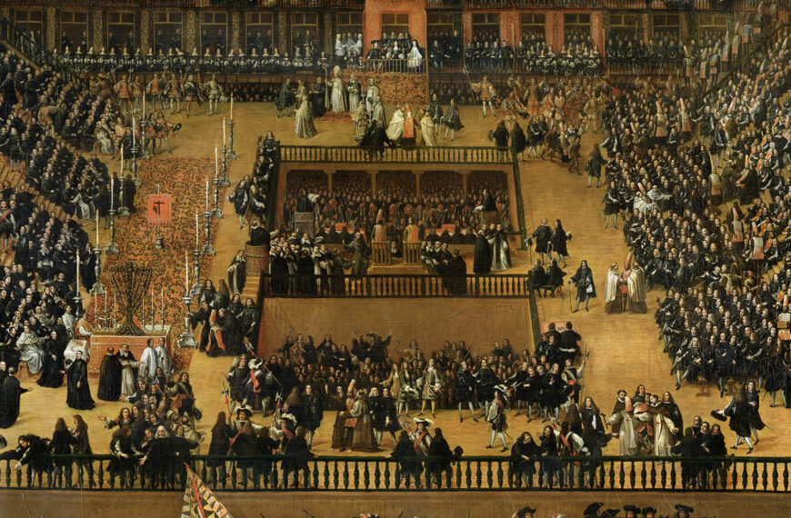 Francisco Rizi – "Autodafé in Plaza Mayor a Madrid" (1683, part.)