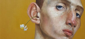 Leny Guetta, Senza titolo (oil on wood, part.) @leny__art/