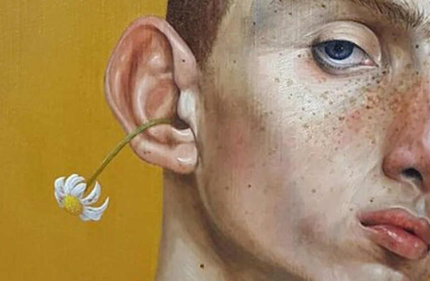 Leny Guetta, Senza titolo (oil on wood, part.) @leny__art/