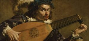 Theodoor Rombouts, Il suonatore di liuto, 1620 ca. (part.)