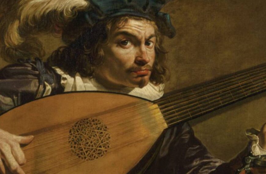 Theodoor Rombouts, Il suonatore di liuto, 1620 ca. (part.)