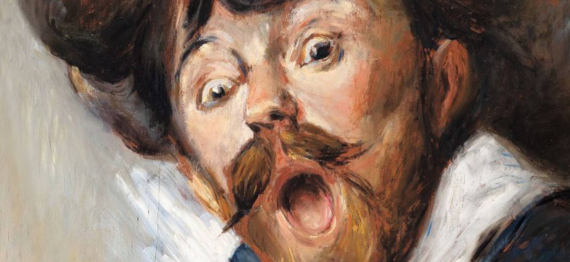 Giacomo Balla, Autosmorfia, 1900, Collezione privata (part.)