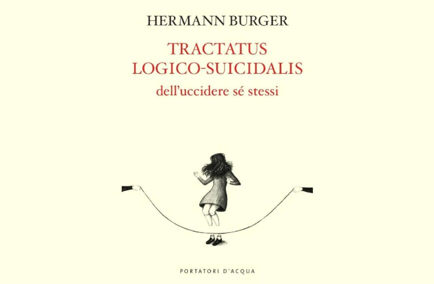 Hermann Burger, "Trattato logico-suicidalis" (copertina)